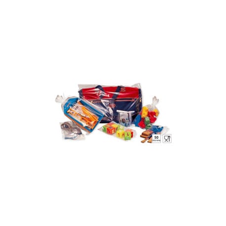 Sachet plastique pebd 50 my 5x8cm - le colis de 1000