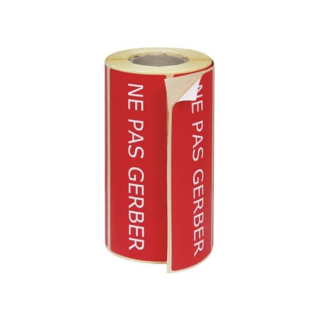 Rouleau de 500 étiquettes - NE PAS GERBER - 150 x 50 mm