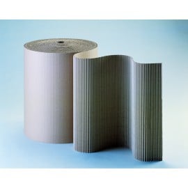 Carton ondul&eacute; simple face r&eacute;sistant 350g/m2 - 100 cm x 50 m