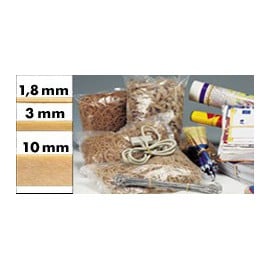 Bracelet caoutchouc parablond 100 x 1.8 mm - Sac 1 kg - 1660