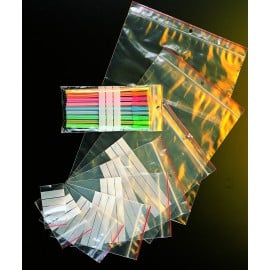 Sachet ecoclip bande blanche pebd 50 my 12 x 18 cm - Carton de 1000