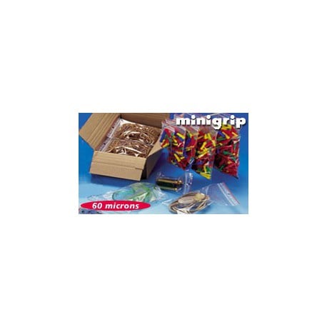 Sachet minigrip neutre pebd 60 my 6 x 8 cm - Carton de 1000