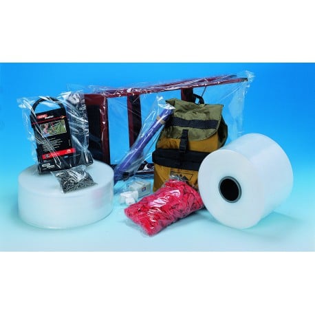 Gaine plastique polyéthylène 50 microns 350 mm x 700 m