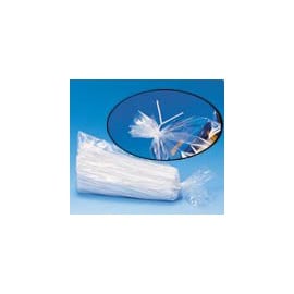 Lien plastique vert twistband longueur 20 cm x 3.8 mm - Colis de 1000