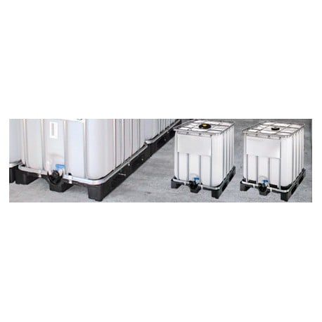 Conteneur IBC 1000 litres en polyéthylène Haute Densité (HDPE) - 120 x 100 x 116.5 cm