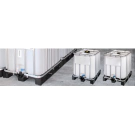 Conteneur IBC homologu&eacute; y 1.9 1000 litres en poly&eacute;thyl&egrave;ne Haute Densit&eacute; (HDPE) - 120 x 100 x 116.5 cm