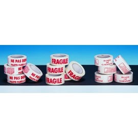 1000 Etiquettes imprim&eacute;es FRAGILE - 120 x 50 mm