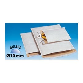 Pochette top bulles blanc 112g/m2 - 12 x 21 cm - Colis de 100