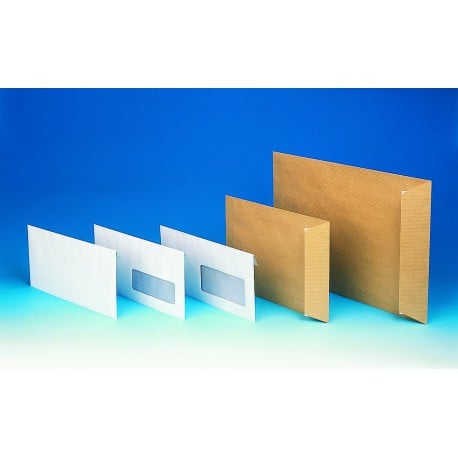 500 Pochettes kraft 90g/m2 - Ecru sans fenêtre - 162 x 229 mm
