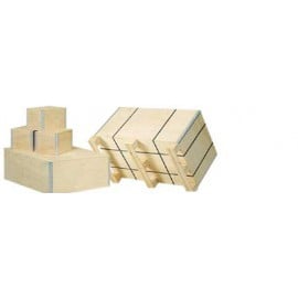 Caisse bois contreplaqu&eacute; - 5 mm / 3 plis - 29 x 19 x 16,6 cm