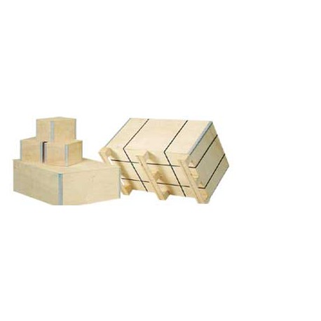 Caisse bois contreplaqué - 5 mm / 3 plis - 29 x 19 x 16,6 cm