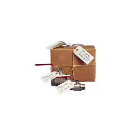 Etiquette américaine œillet + fil de fer 100 x 51 mm - Colis de 1000